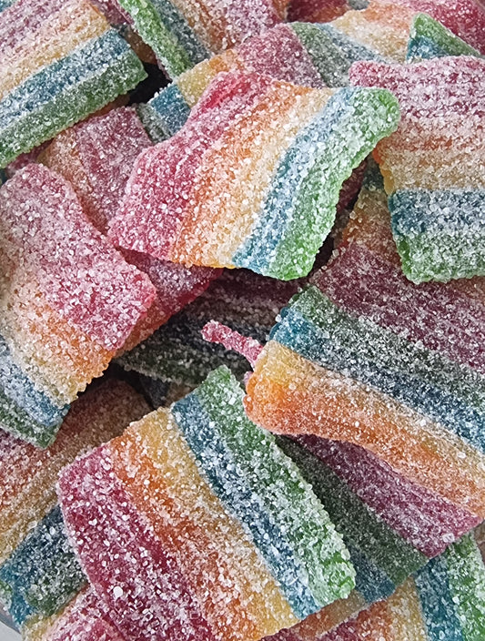 Fizzy Rainbow Belts ( Vegan, Halal Suitable)